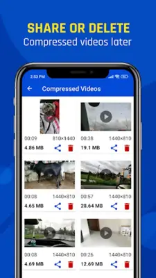 Reduce Video Size android App screenshot 2