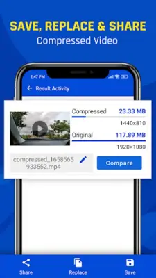 Reduce Video Size android App screenshot 3